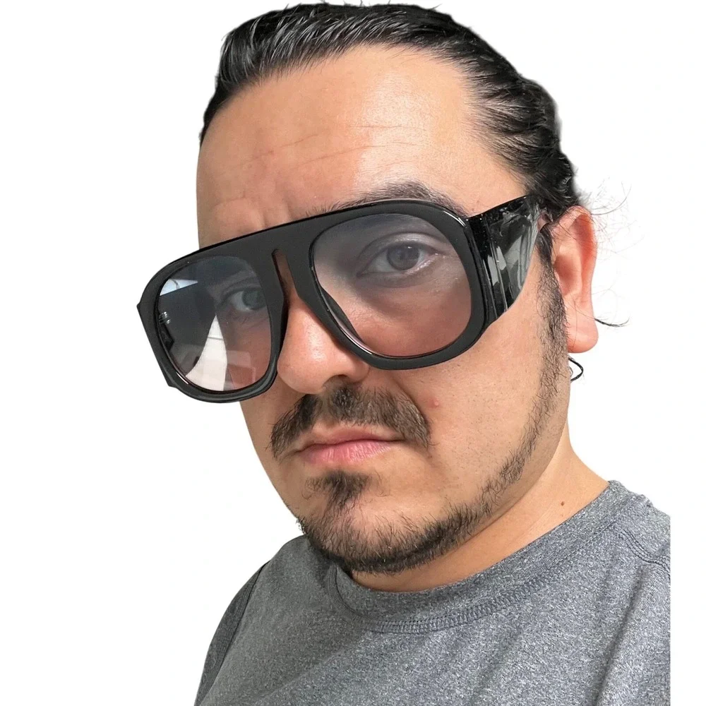 Super OVERSIZED XXL Very Big Large Round Blue Pink Lens Sunglasses Women Men New